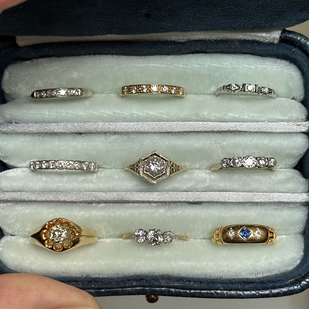 Antique 18K Gold Diamond Rings (All for Sale) - Picture 12 of 16